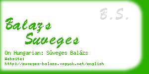 balazs suveges business card